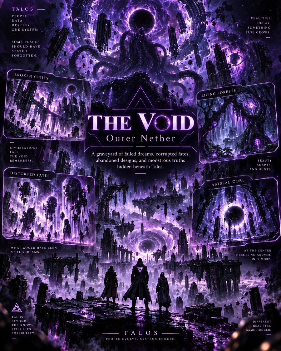 The Outer Nether: broken cities and forests inside a corrupted darkness