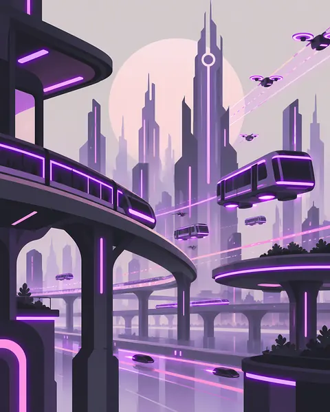 Automata concept study: Elevated rail transit